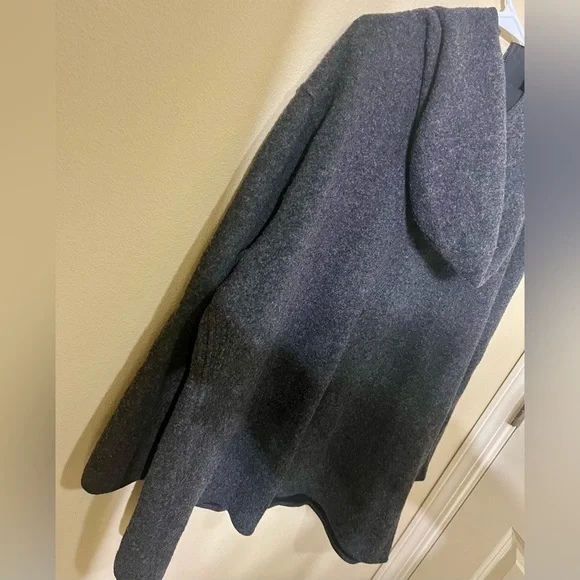 Eileen Fisher Woman Fuzzy Lambswool Blend Zip Up Jacket - Picture 16 of 16